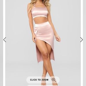 Fashion nova two piece top and skirt